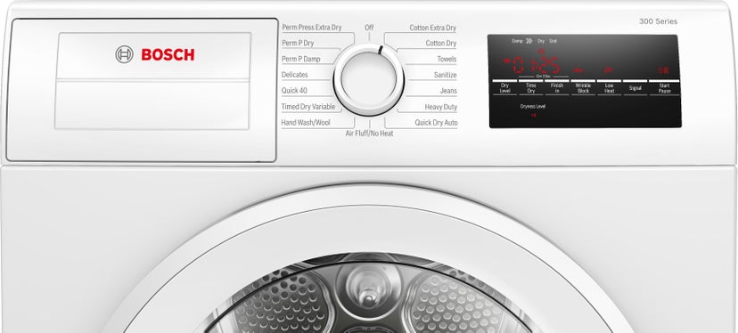 Bosch WPA12100UC 300 Series Condensation Dryer: White