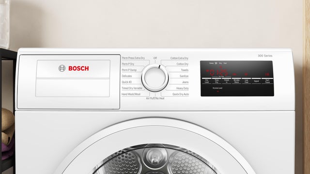 Bosch WPA12100UC 300 Series Condensation Dryer: White