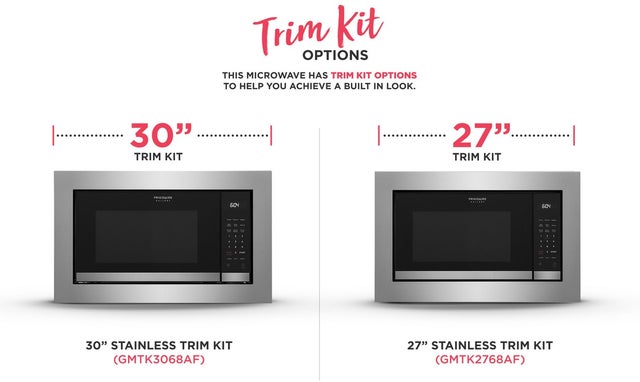 Frigidaire GMBS3068BF 2.2 cu. ft. Built-in Microwave Oven with 1,100 Wat...