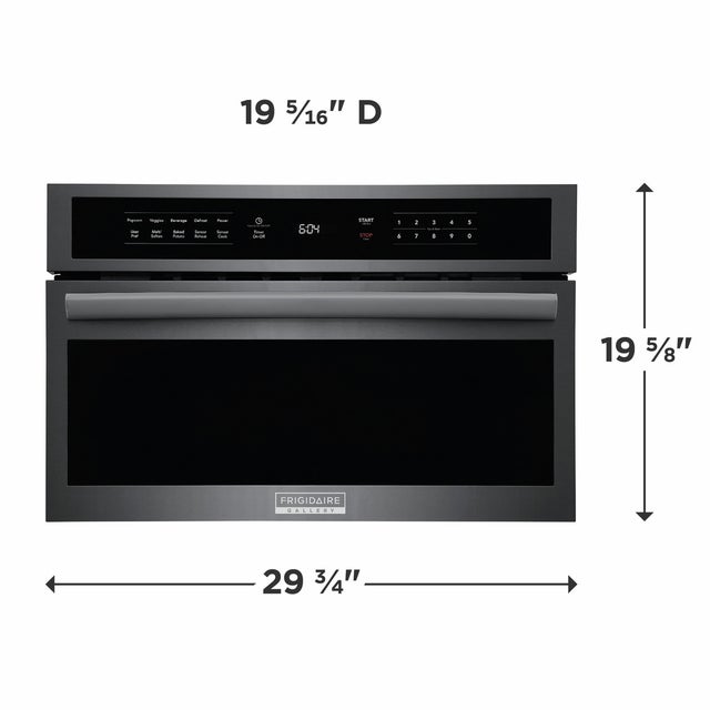 Frigidaire GMBD3068AD 30" Built-In Microwave Oven w/ Drop-Down Door: Bla...