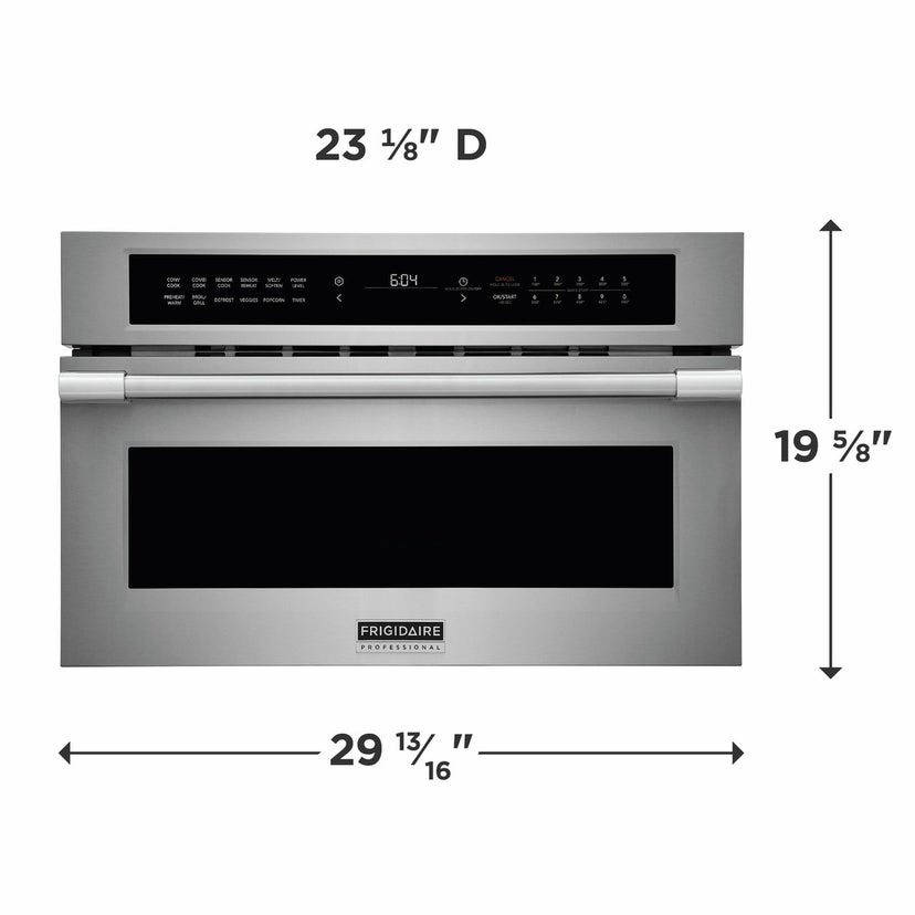 Frigidaire PMBD3080AF 30" Built-In Convection Microwave w/ Drop Down Doo...