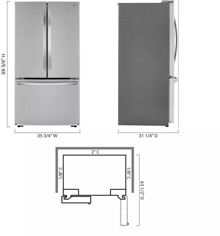 LG LFCC22426S PrintProof Stainless Steel