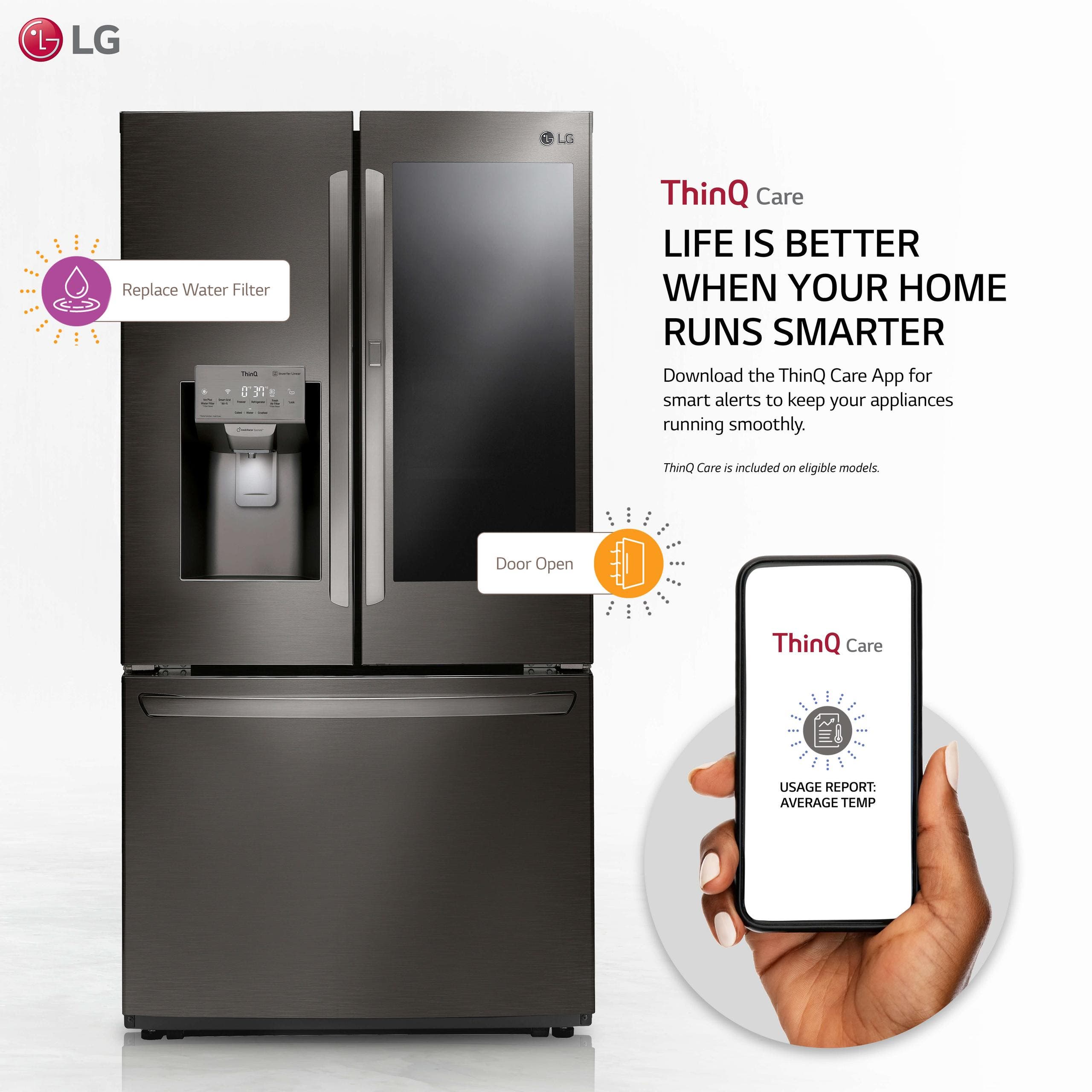 LG LFXC22596D Black Stainless Steel