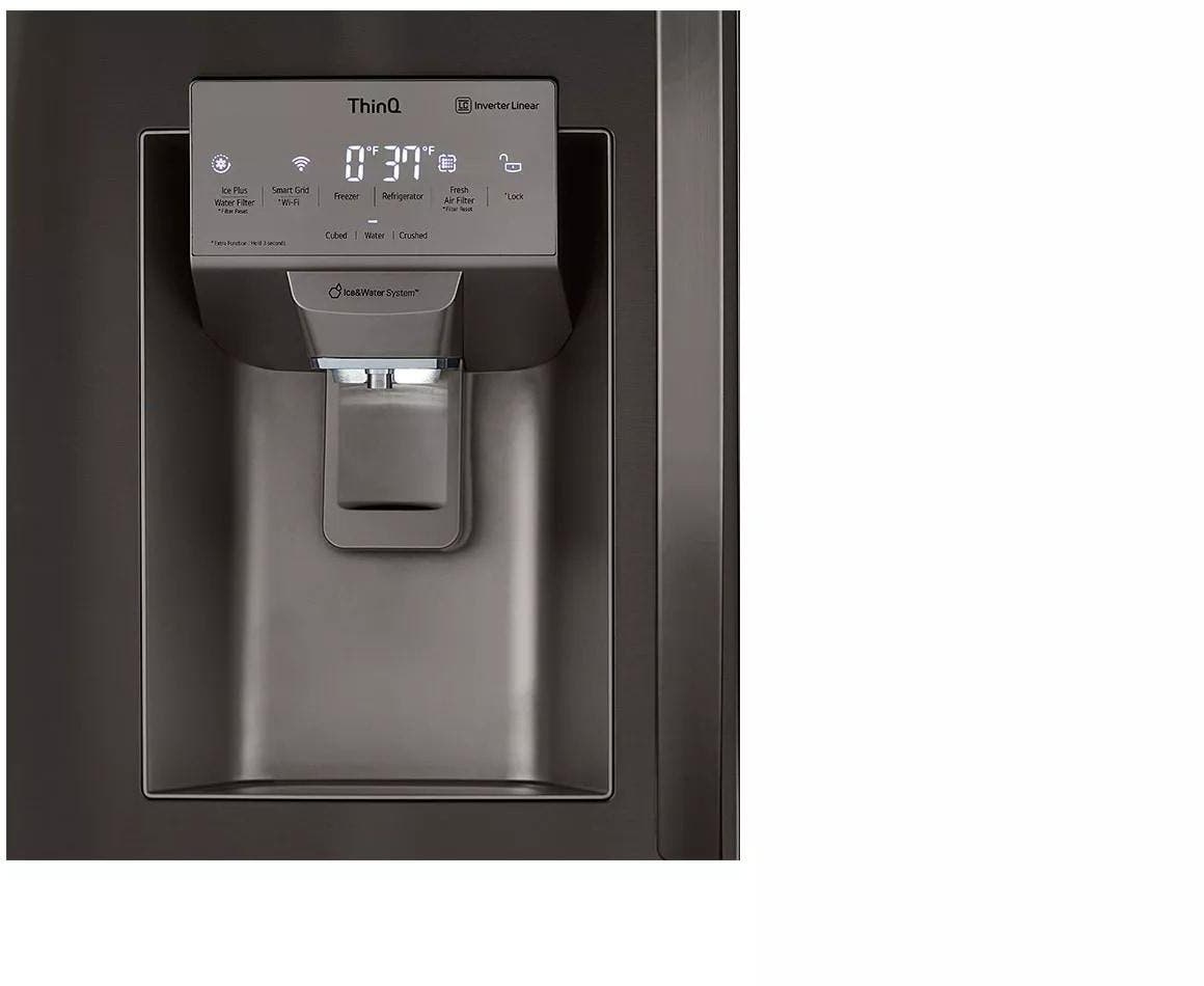 LG LMXC22626D Black Stainless Steel, Print Proof