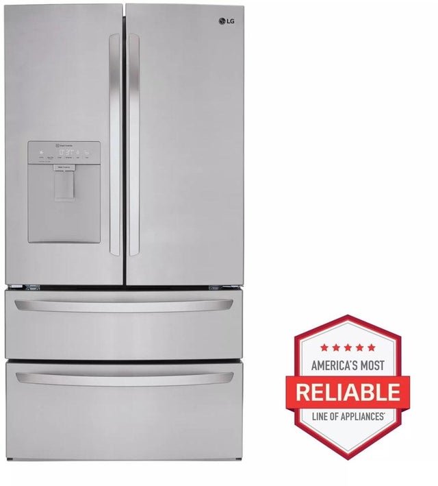 LG LRMWS2906S 29 cu. ft. 36" 4 Door French Door Refrigerator Wit...