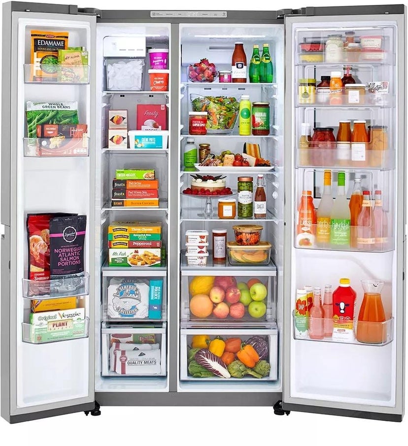 LG LRSES2706V 36 Inch, 27 Cu. Ft. Side by Side Refrigerator with...