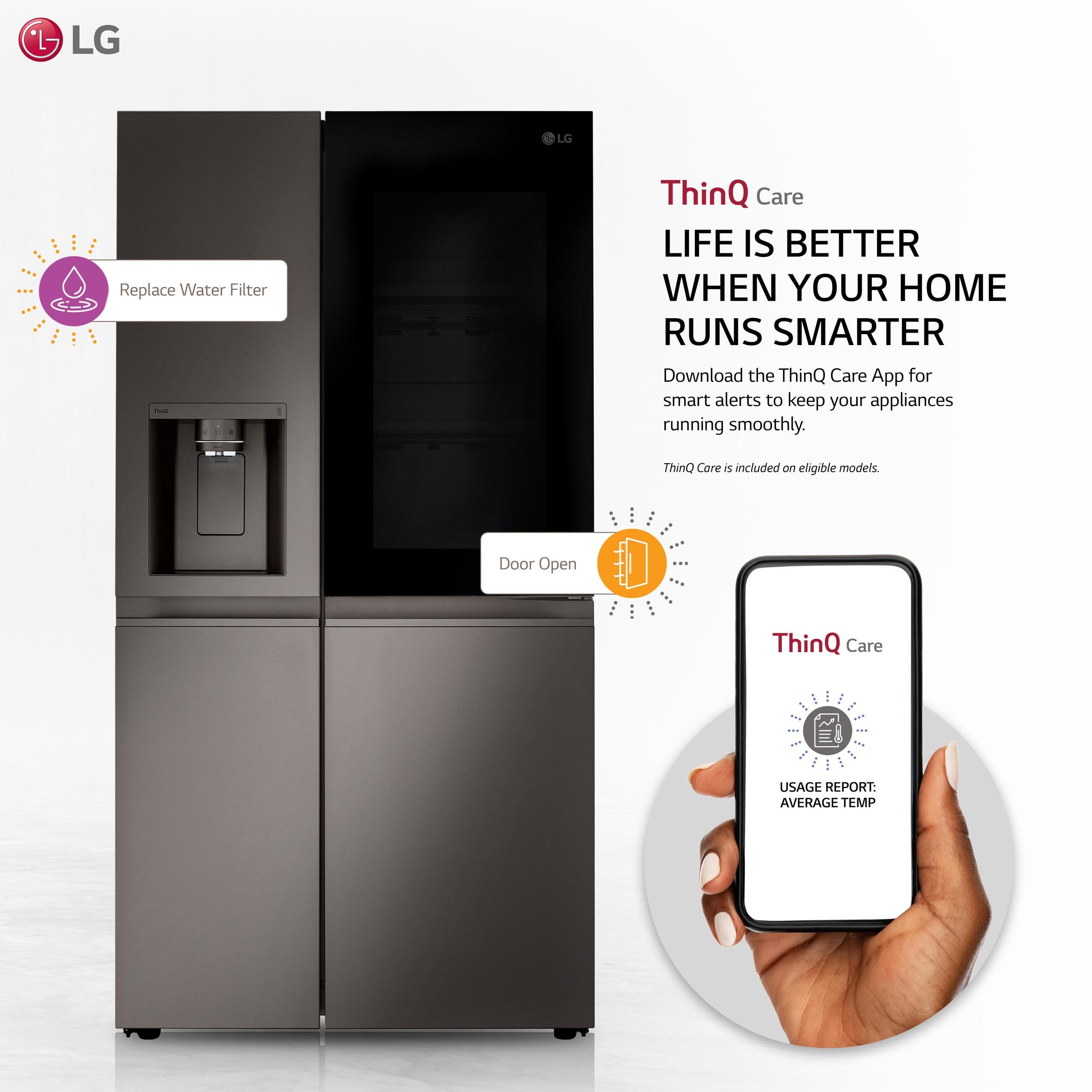 LG LRSOC2306D Printproof Black Stainless Steel