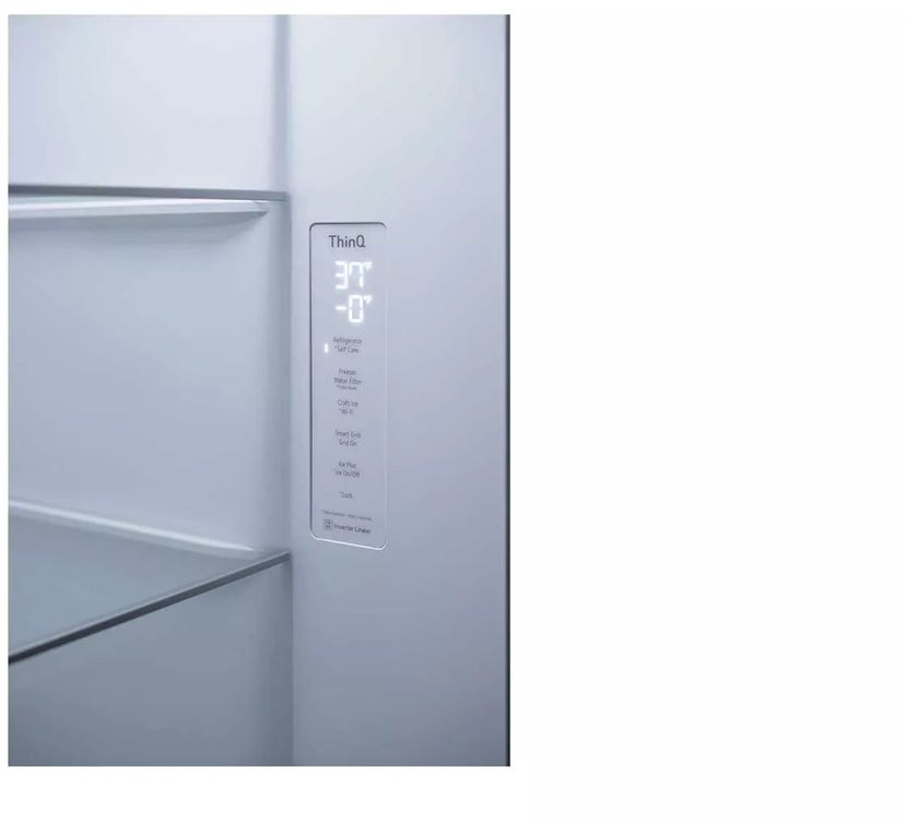 LG LRSOS2706D 36 Inch Freestanding Side by Side Smart Refrigerat...