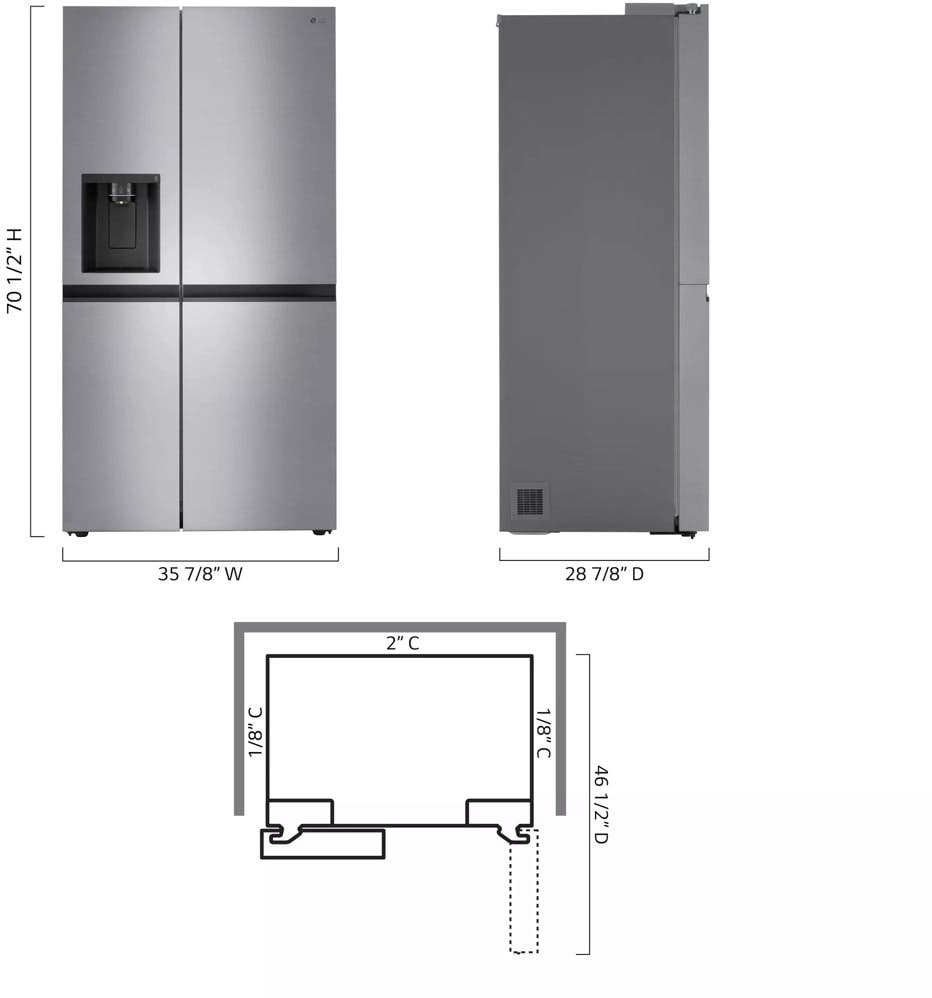 LG LRSXC2306V Platinum Silver