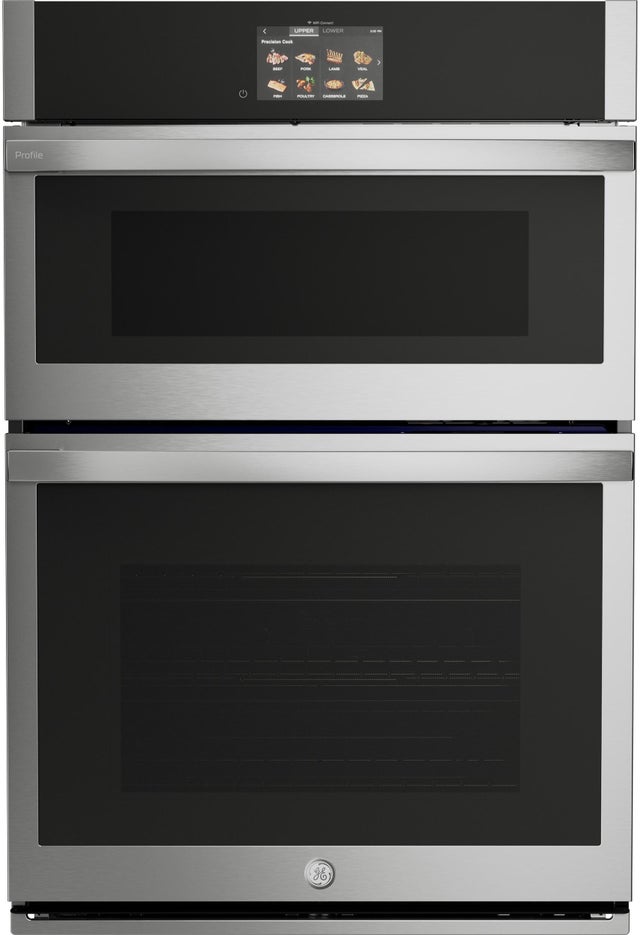 GE PT9900SWSS 30 Inch Combination Double Wall Oven with 4.7 cu. ...