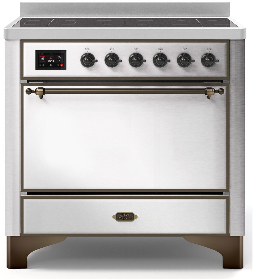 Ilve UMI09QNS3SSB Stainless Steel W/ Bronze Trim