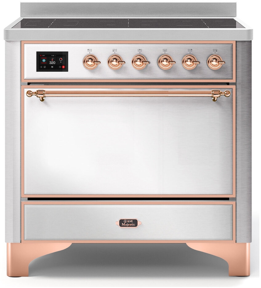 Ilve UMI09QNS3SSP Stainless Steel W/ Copper Trim