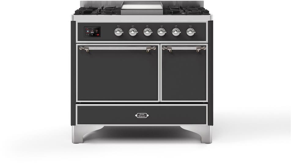 Ilve UMDI10QNS3MGC Matte Graphite W/ Chrome Trim