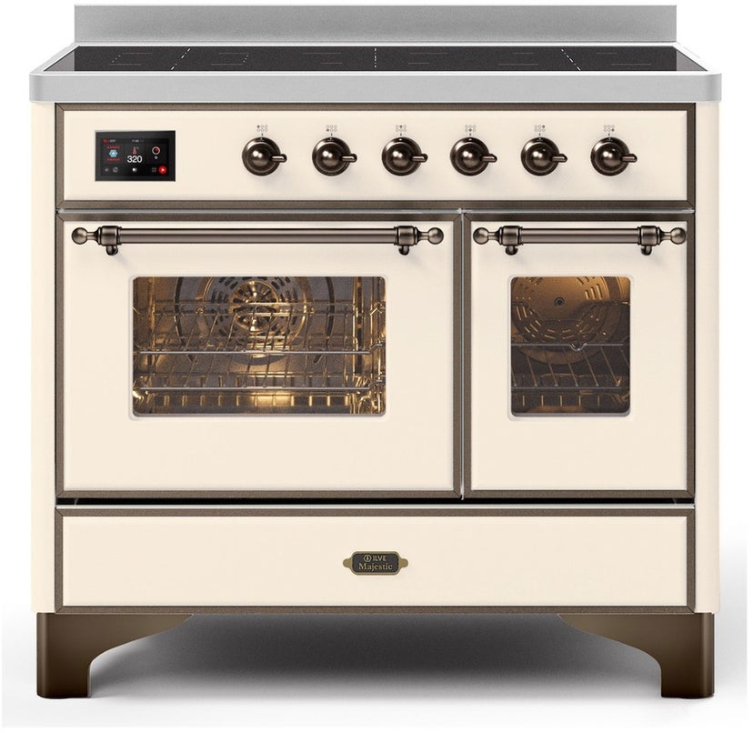 Ilve UMDI10NS3AWB 40" Freestanding Electric Induction Range w/ 6 Ele...