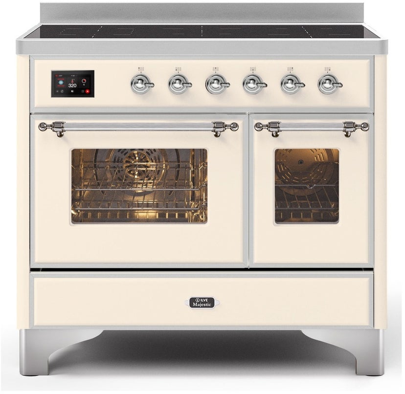 Ilve UMDI10NS3AWC 40" Freestanding Electric Induction Range w/ 6 Ele...