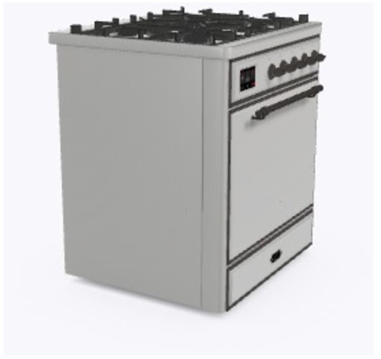 Ilve UM30DQNE3SSB Natural Gas In Stainless Steel W/ Bronze Trim