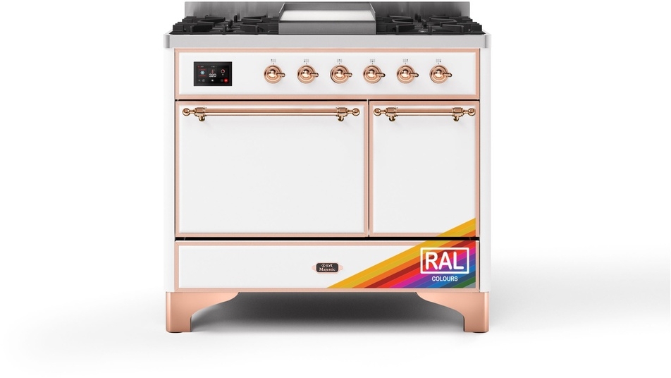 Ilve UMDI10QNS3RAP Ral Custom Color With Copper Knobs