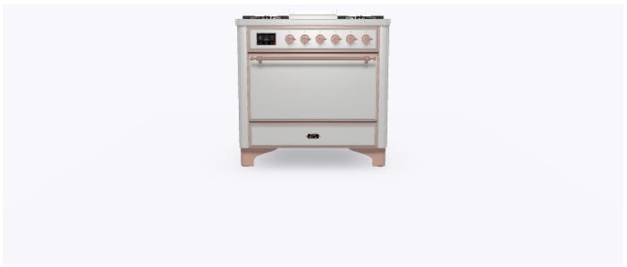 Ilve UM09FDQNS3SSP Natural Gas In Stainless Steel W/ Copper Trim