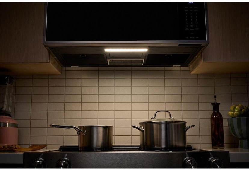 KitchenAid KMML550RPS 1.1 Cu. Ft. Smart Low Profile Microwave Hood Combo...