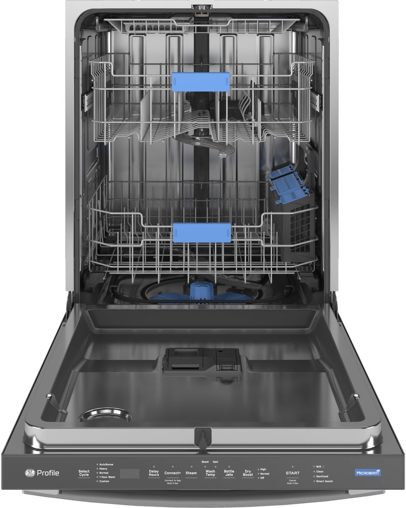 GE PDT705SYWFS Stainless Steel Tub Dishwasher, Top Control, Micro...