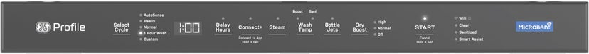 GE PDT705SYWFS Stainless Steel Tub Dishwasher, Top Control, Micro...