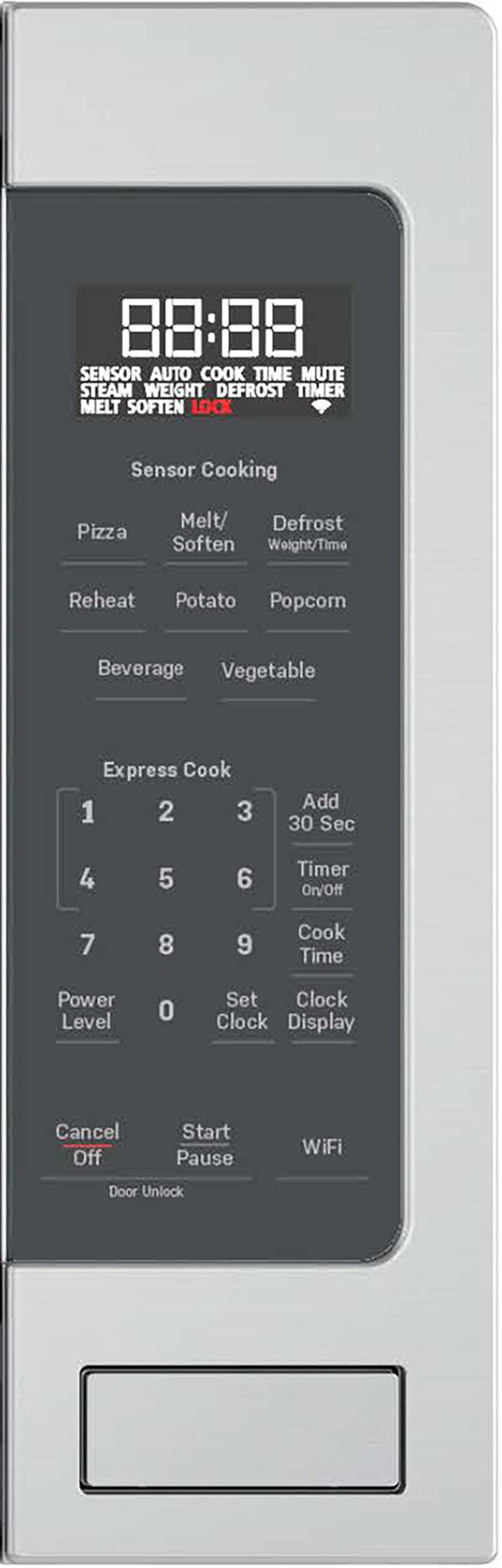 GE PCST22U1WSS Countertop Microwave Oven, 2.2 Cu. Ft.,Sensor, Sma...