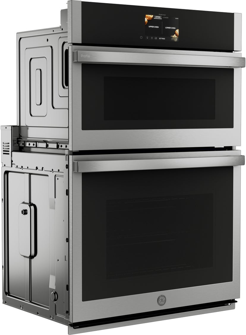 GE PT9900SWSS 30 Inch Combination Double Wall Oven with 4.7 cu. ...