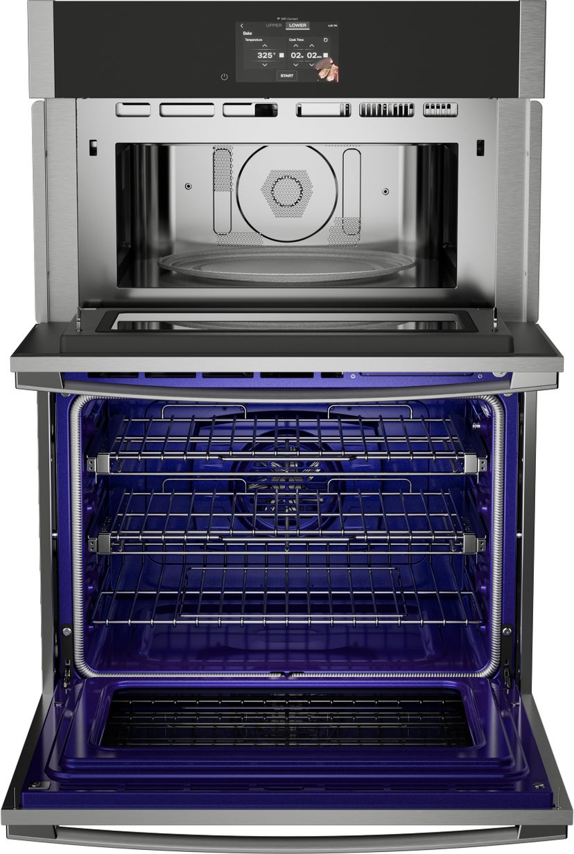 GE PT9900SWSS 30 Inch Combination Double Wall Oven with 4.7 cu. ...