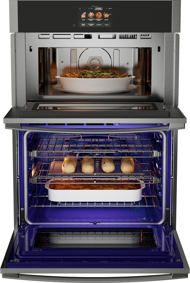 GE PT9900SWSS 30 Inch Combination Double Wall Oven with 4.7 cu. ...