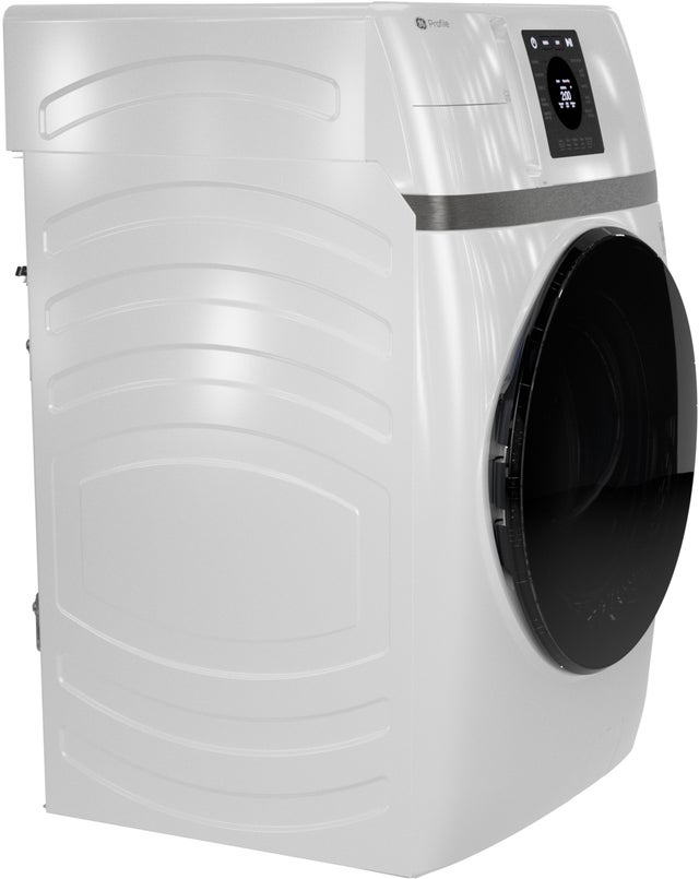 GE PFQ83HSLWWW GE Profile 4.6 Cu. Ft. Frontload All-In-One Washer...