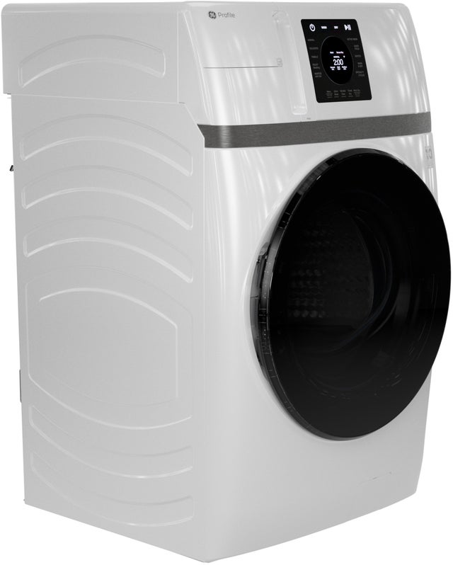 GE PFQ83HSLWWW GE Profile 4.6 Cu. Ft. Frontload All-In-One Washer...