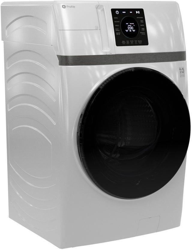 GE PFQ83HSLWWW GE Profile 4.6 Cu. Ft. Frontload All-In-One Washer...