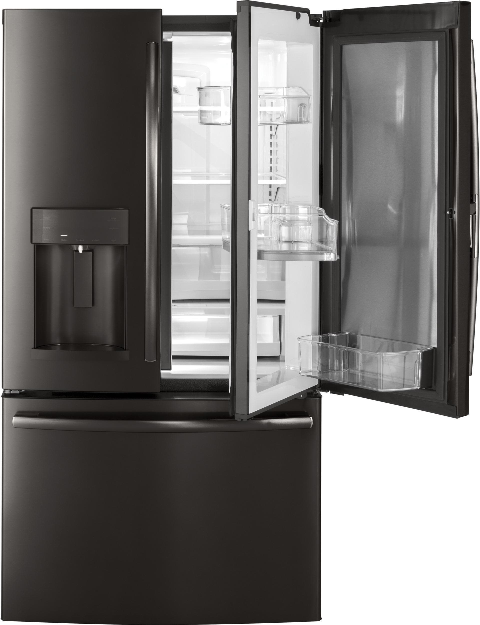 GE GFD28GBLTS Black Stainless Steel