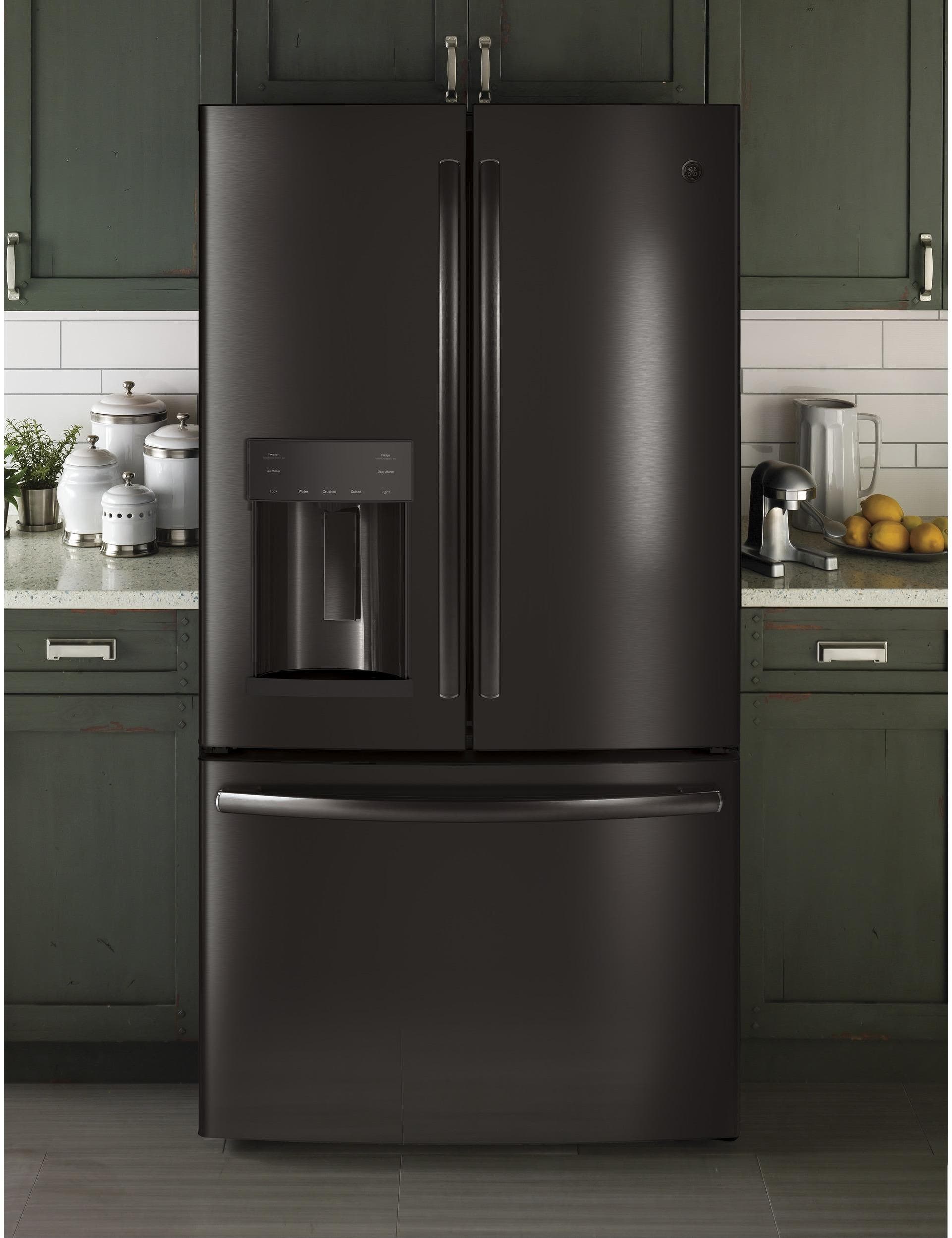 GE GFE28GBLTS Black Stainless Steel