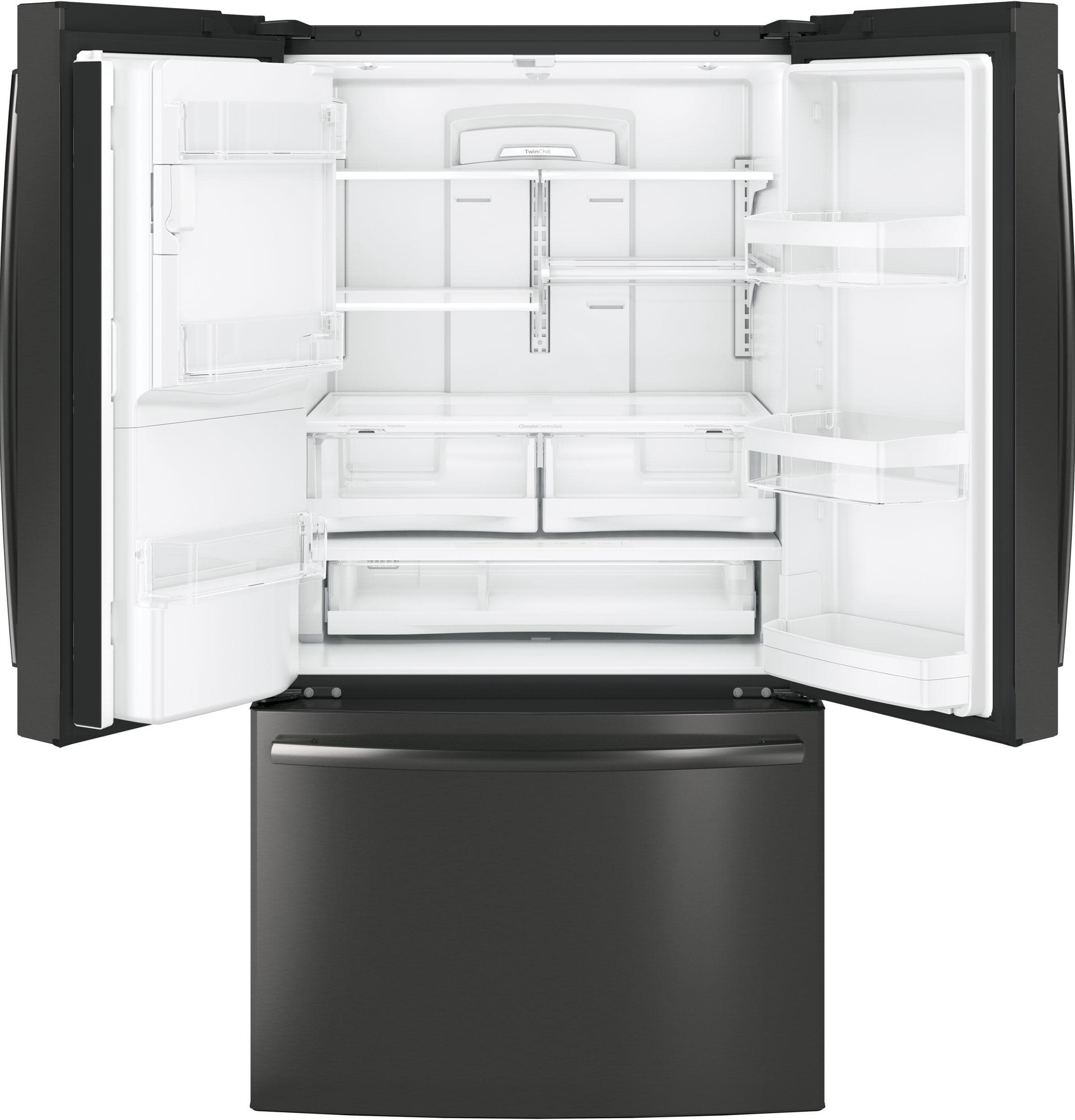 GE GFE28GBLTS Black Stainless Steel