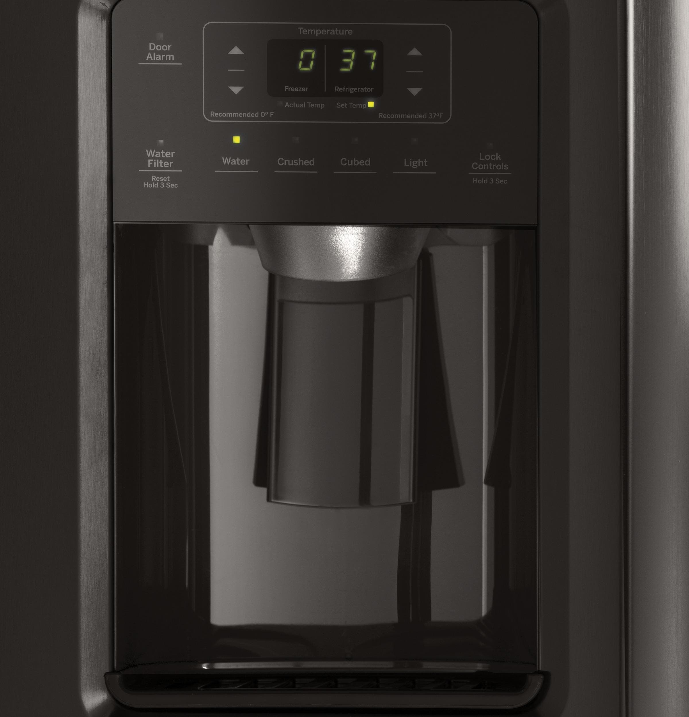 GE GSE25HBLTS Black Stainless