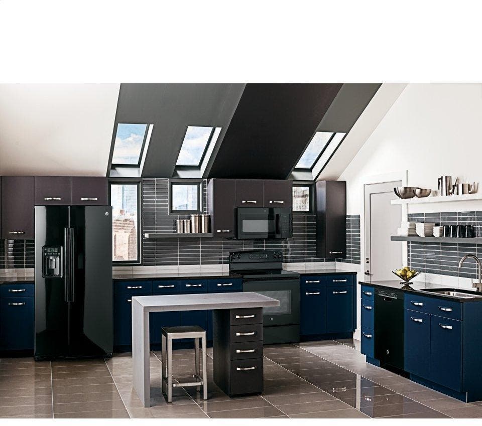 GE GSE25HGHBB Black