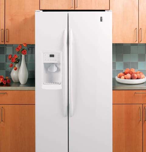 GE PCF25PGTWW White on White