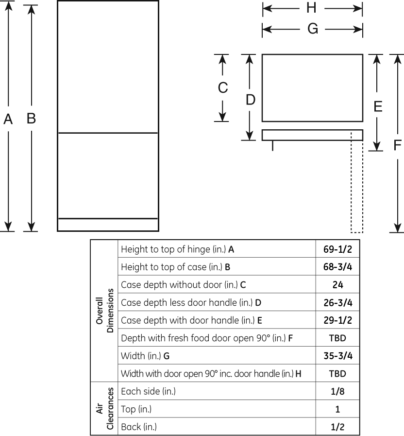 GE PDCS1NBXRSS Stainless Steel, Right Hinge Door Swing