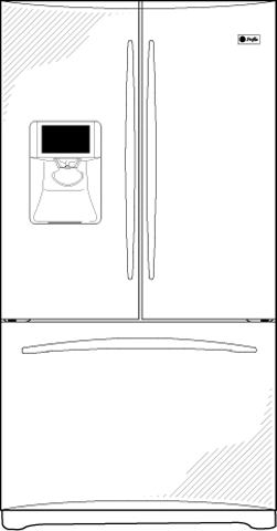 GE PFSS6SKXSS Without Refreshment Center
