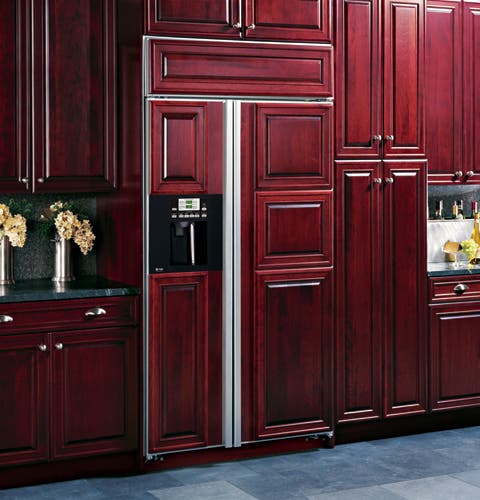 GE PSB42LGRBV Black Trim and Dispenser; Requires Custom Panels