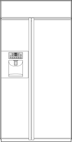 GE PSB42LGRWV White Trim and Dispenser; Requires Custom Panels