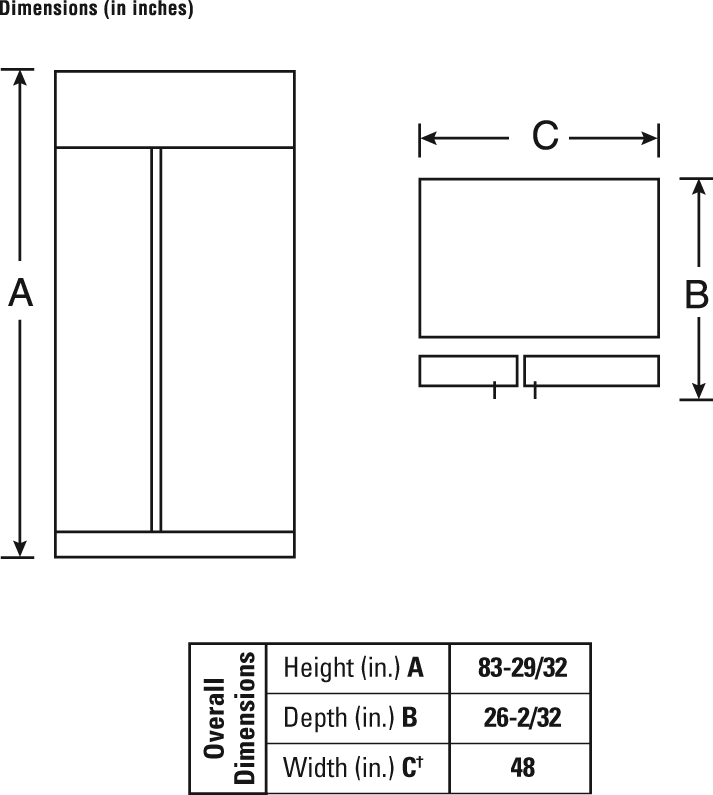 GE PSB48LSRBV Trimless Stainless Steel No Panels Required