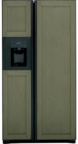 GE PSH23PGTBV Installed Trim/Black Dispenser/Panel Ready