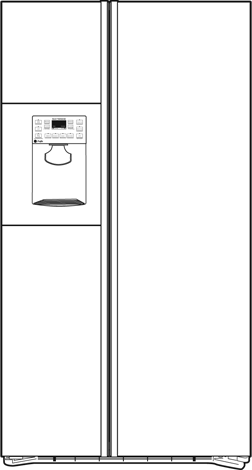GE PSH25MGWBV Black Dispenser