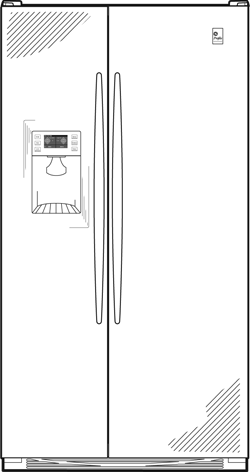GE PSW23PSWSS 23.2 cu. ft. Counter-Depth