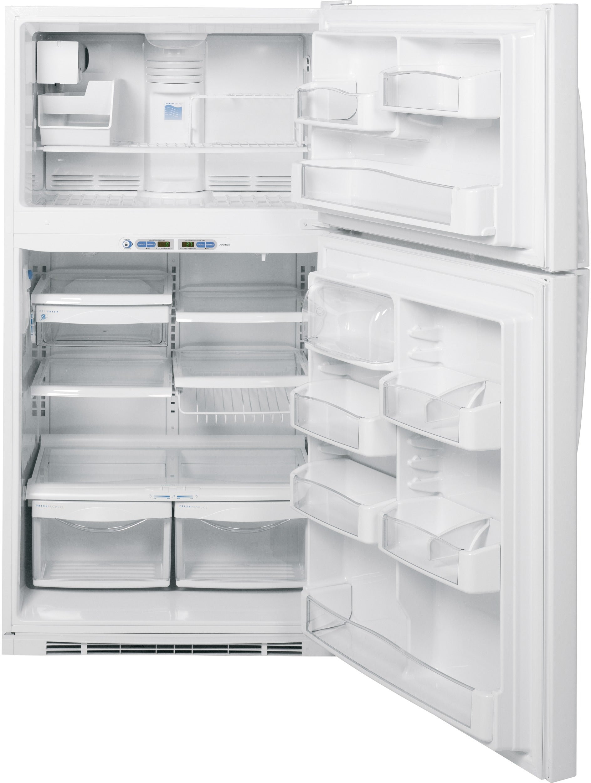 GE PTS25LHSWW 24.6 cu. ft. Top-Freezer Refrigerator White