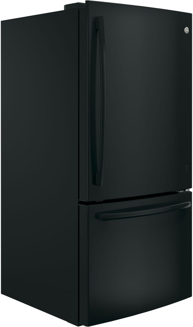 GE GDE25EGKBB 33 Inch Bottom Freezer Refrigerator with 24.8 Cu. ...