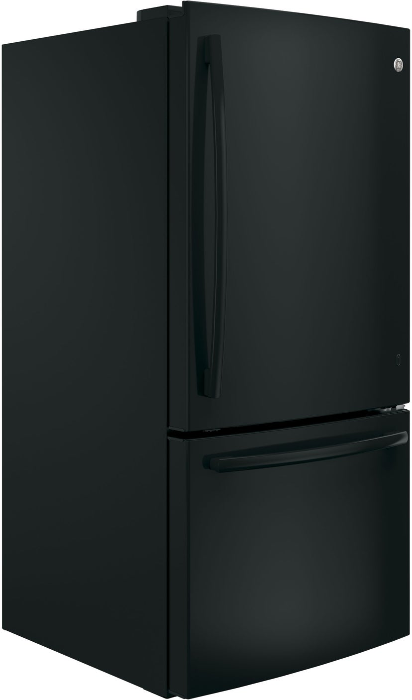 GE GDE25EGKBB 33 Inch Bottom Freezer Refrigerator with 24.8 Cu. ...