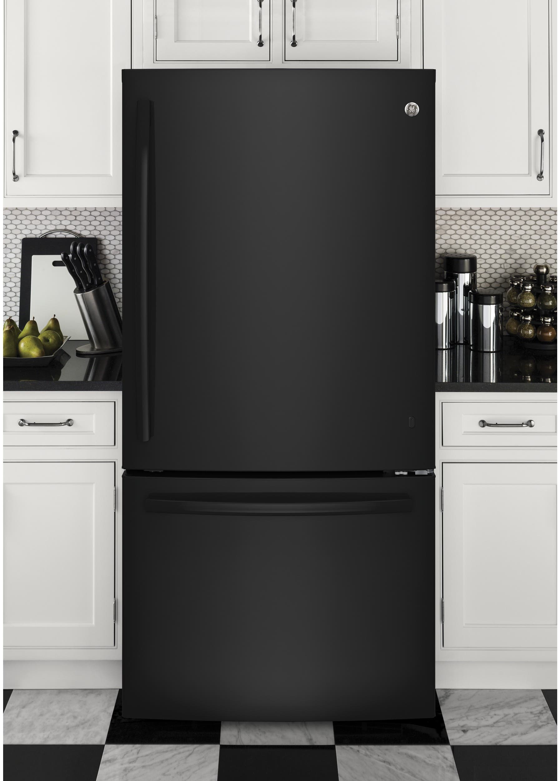 GE GDE25EGKBB Black